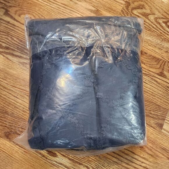 Blue Duvet Cover Set Full/Queen Size Boho Shabby Chic Bedding Set - Picture 6 of 9